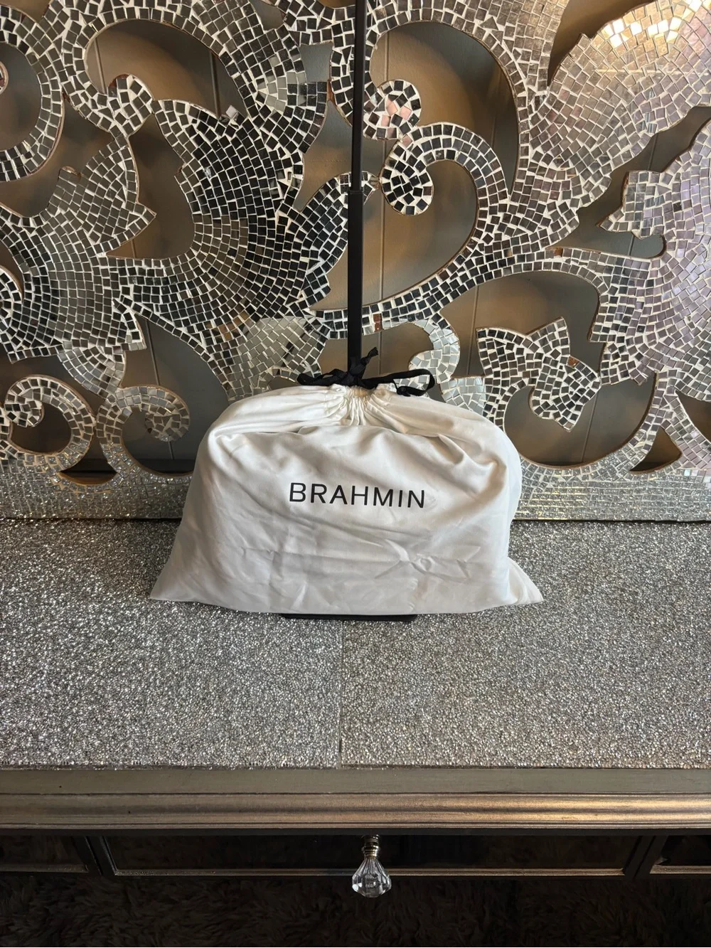 💕Brahmin Rosalie Ivory Iguana Rockville Crossbody Bag